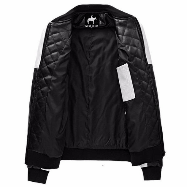 West Louis Gradient Bomber Leather Jacket