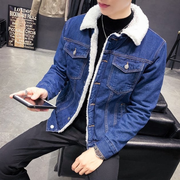 West Louis Mens Denim Jean Jacket Fleece Lining Jeans Jacket Cowboy Style Denim  Jacket (Light Blue, Medium) : : Clothing, Shoes & Accessories