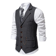 West Louis™ Men's Retro Lapel Gentlemen Vest