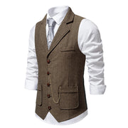 West Louis™ Men's Retro Lapel Gentlemen Vest