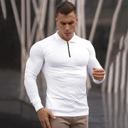 West Louis™ Long Sleeve Men Cotton Casual Golf Shirts