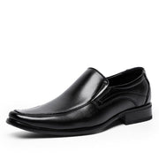 West Louis™ Fashion Leather Solid Suit Shoes