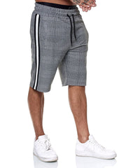 West Louis™ Fashion Plaid Color Side Line Short