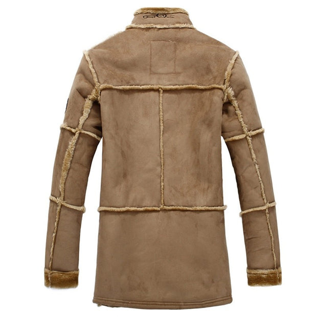 West Louis™ Warm Faux Suede Luxury Coat