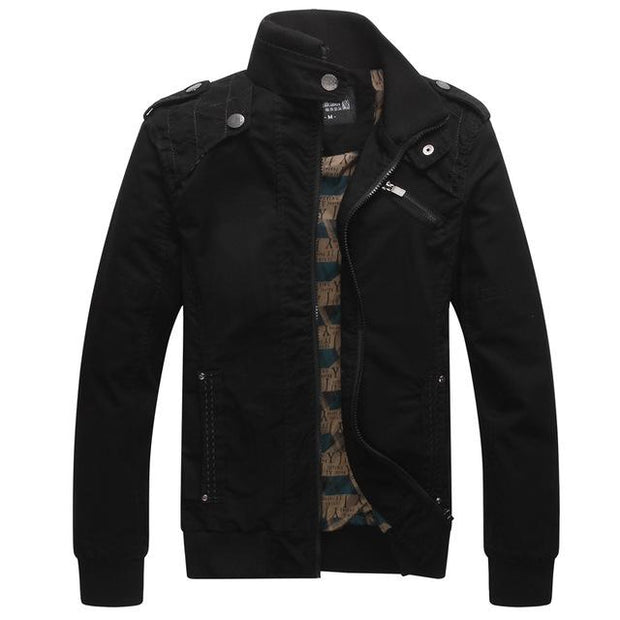 West Louis™ Cotton Bomber Pilot Jackets Black / M - West Louis